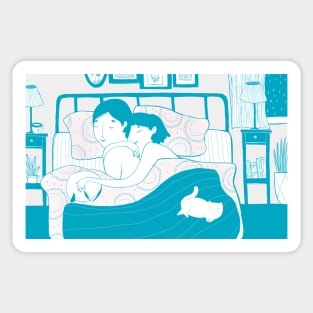 Stay in bed Sticker